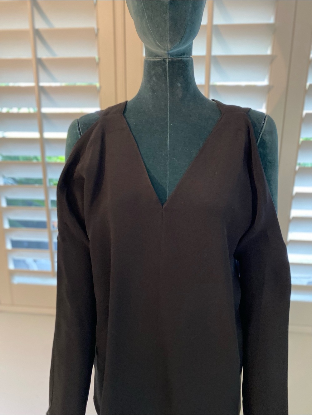 Ramy Brook Black Cross-Back Top